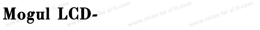 Mogul LCD字体转换